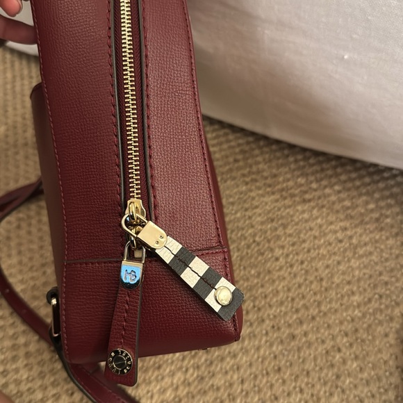 New Henri Bendel backpack. Perfect condition.Burgundy leather with gold hardware - Picture 9 of 9